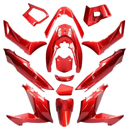 KIT DE CARENADOS HONDA PCX 2014-2017 14 PIEZAS ROJO PERLA SIENA R320 KIT DE CARENADOS HONDA PCX 2014-2017 14 PIEZAS ROJO PERLA SIENA R320